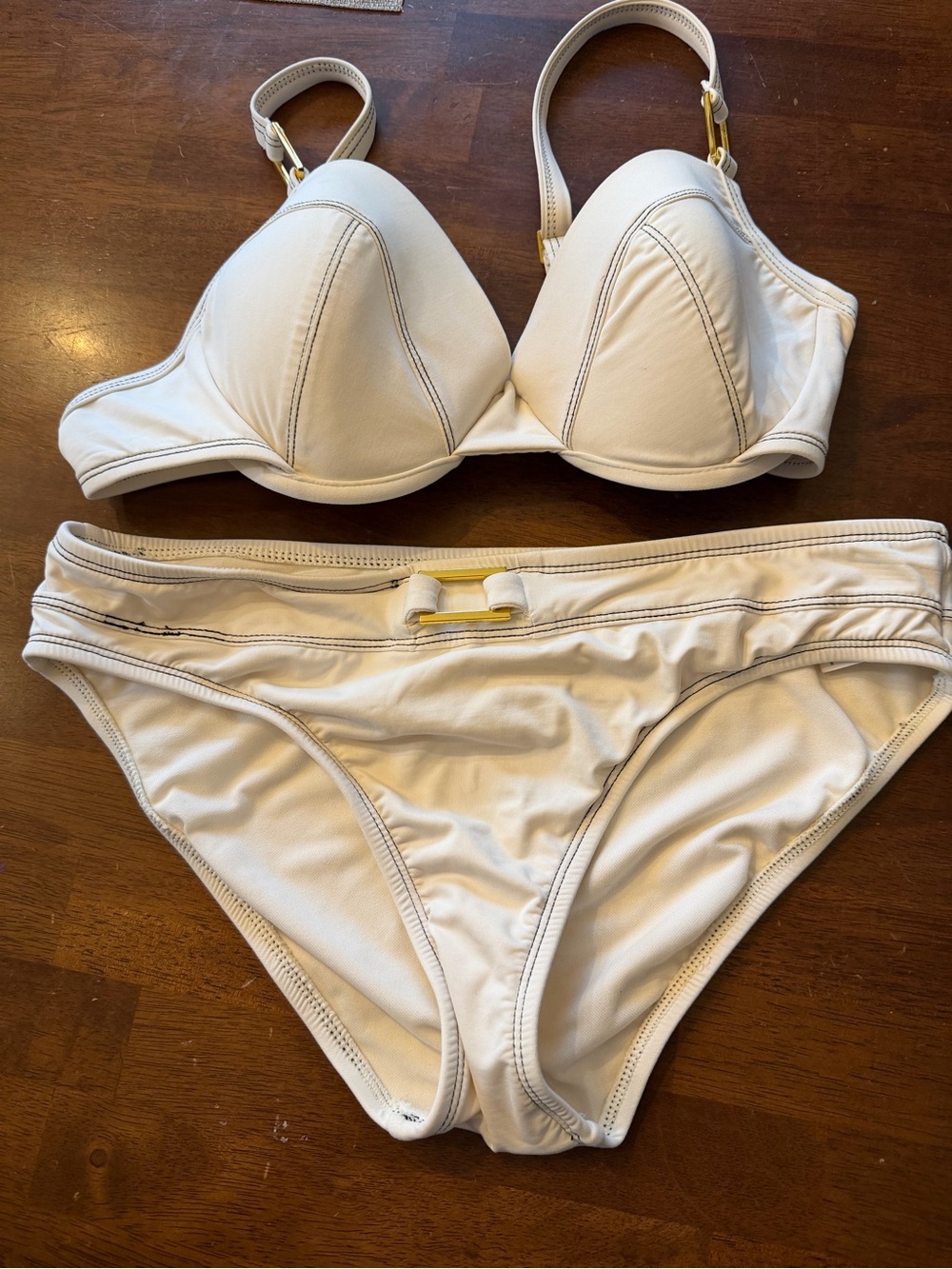 Bleu Rod Beattie swim suit off‎ white bikini